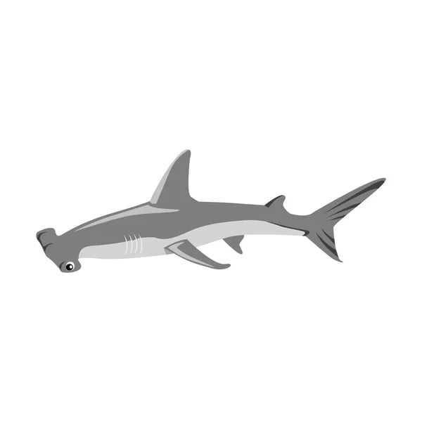 ハンマー ヘッドのサメのアイコン — ストックベクタ