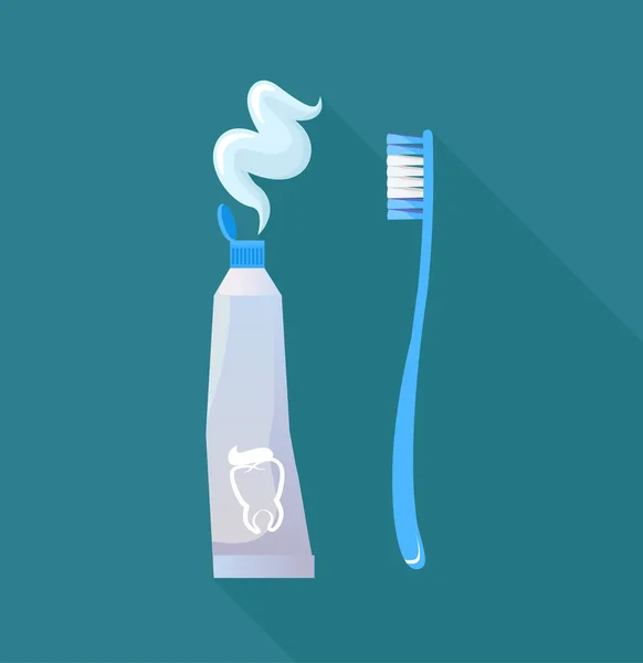 Banner per la progettazione del concetto di pulizia dei denti — Vettoriale Stock