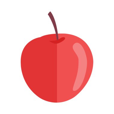 Düz Stil Tasarım apple vektör illüstrasyon.