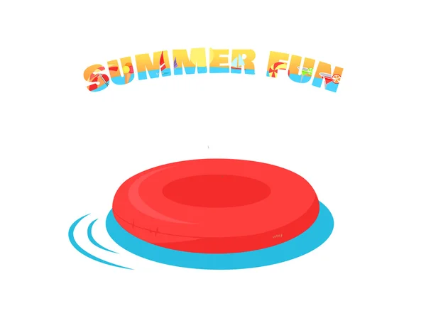 Summer Fun Concept Vector em Design Plano . — Vetor de Stock