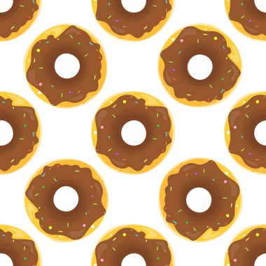 Çörek sorunsuz arka plan doku deseninin