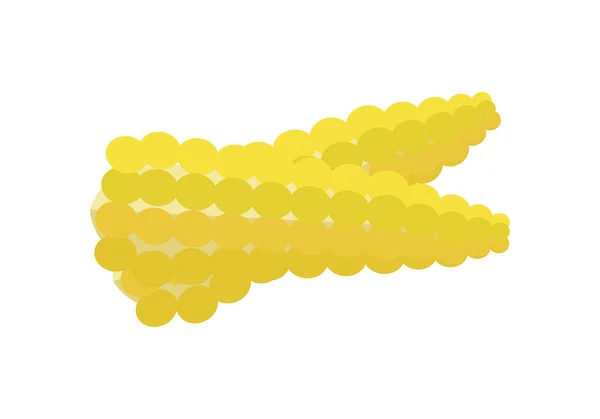 Illustration vectorielle du maïs dans la conception de style plat . — Image vectorielle