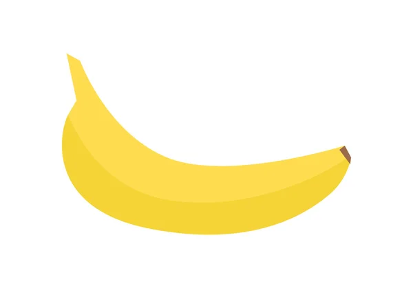 Ilustração do vetor da banana no projeto do estilo liso . — Vetor de Stock