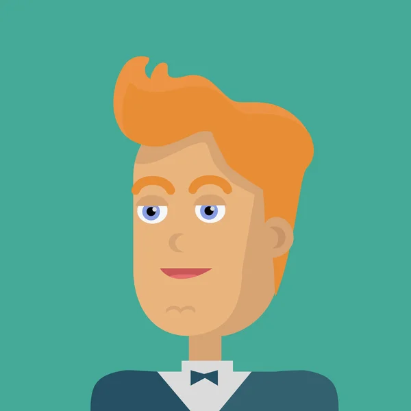 Joven hombre de negocios avatar — Vector de stock