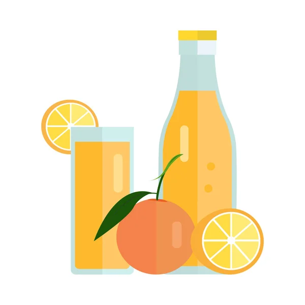 Апельсиновый сок . — стоковый вектор
