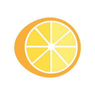 Düz Stil Tasarım limon vektör illüstrasyon.