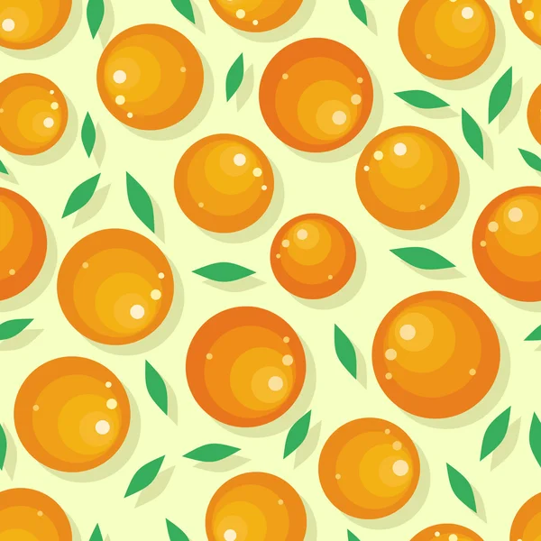 Arancio frutta modello senza soluzione di continuità — Vettoriale Stock