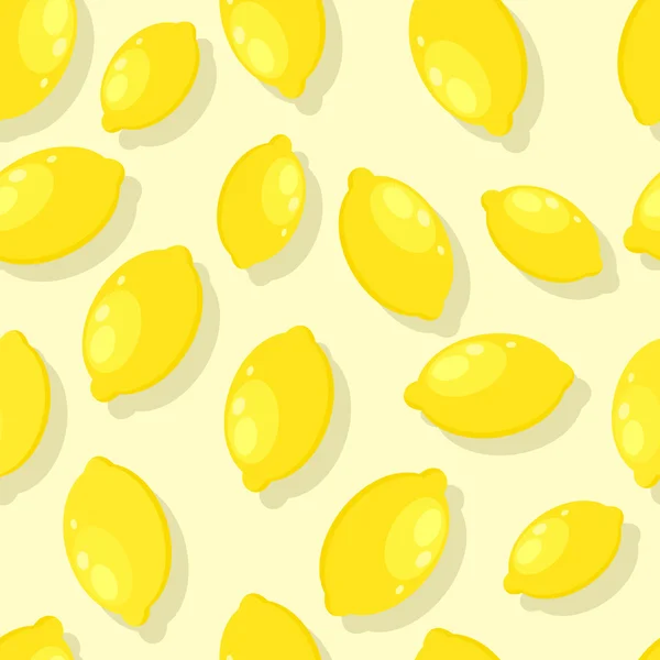 Lemon modello senza cuciture — Vettoriale Stock