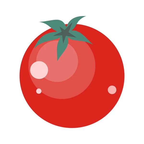 Tomaten geïsoleerd. Gezonde voeding. — Stockvector