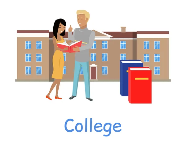 College εκπαίδευση έννοια — Διανυσματικό Αρχείο