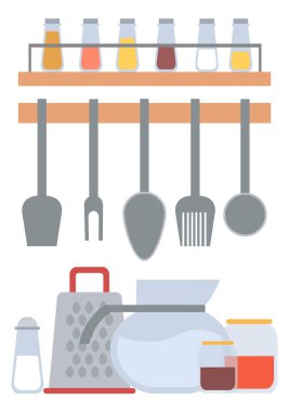 Spatula ve Çatal, Glass Kitchen Aletlerindeki Baharatlar