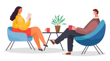 Ofis çalışanları. İş arkadaşları. Meslektaşlar proje takım çalışmasını tartışırlar. Ofis çalışanları iş ve iletişim