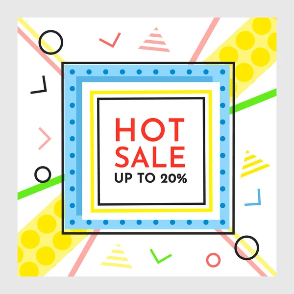 Abstract geometric bubble hot sale. New arrival, big sale and special offer. Black friday up to. Big discount — Stock Vector