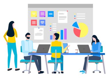 İşçi ve Laptop, Takım Çalışması Stratejisi, Çalışma Vektörü