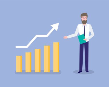 Grafik ve Büyüyen Ok, Bilgiye Sahip Adam