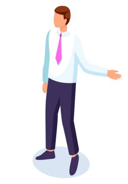 İş adamı yüzsüz portre, ofis yöneticisi yönetici danışman el hareketi