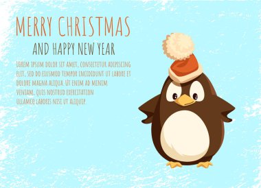 Mutlu Noeller, Buzdaki Penguen Santa Hat