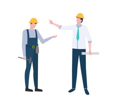 İş yerindeki insanlar, Patron Menajeri ve Aletleri olan İşçi