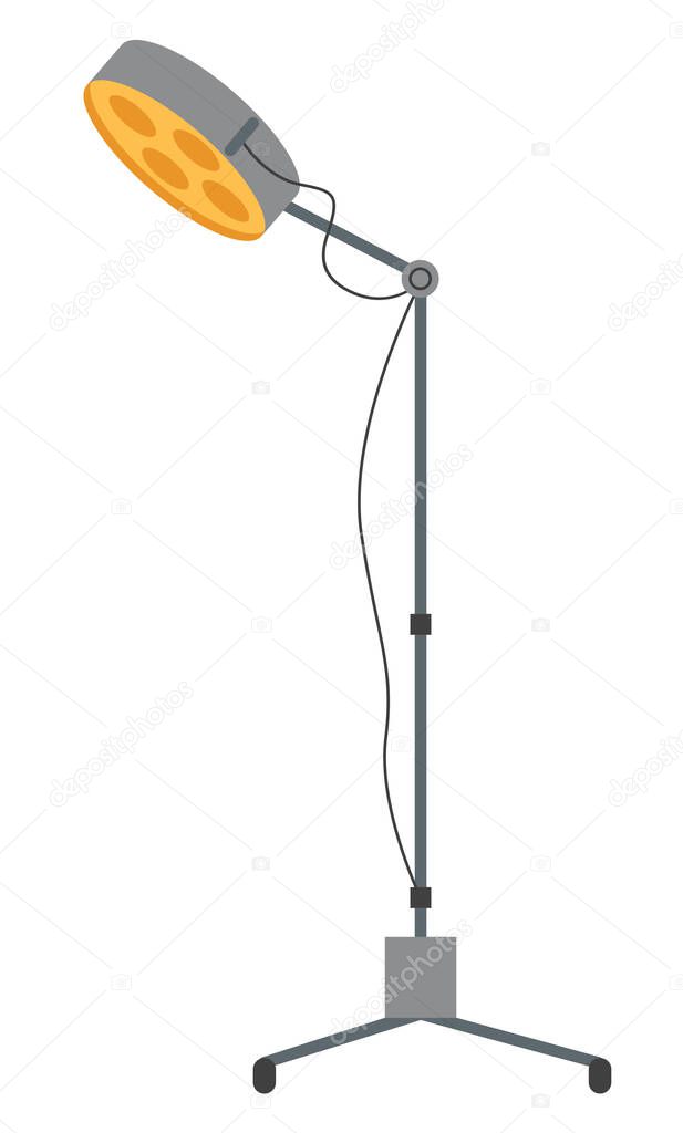 Special medical floor lamp, operating equipment. Surgical light to create bright good lighting