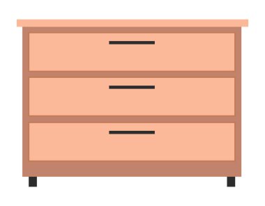 Tahta açık kahverengi çekmece sandığı. Doğal maddelerden yapılmış. Komodin, tuvalet mobilyası.