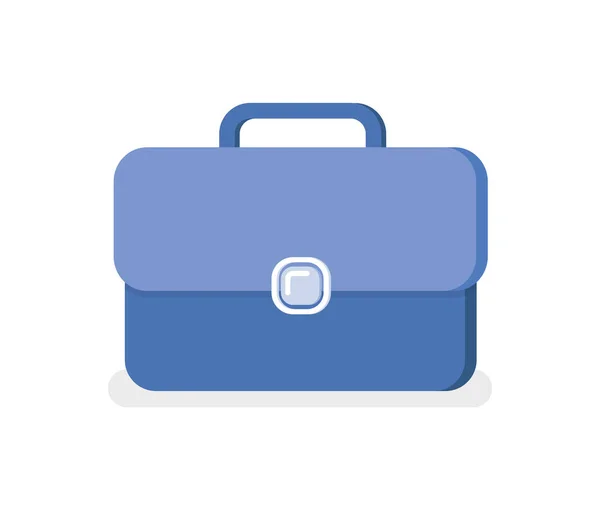 Vettore portafoglio isolato valigetta business blu — Vettoriale Stock