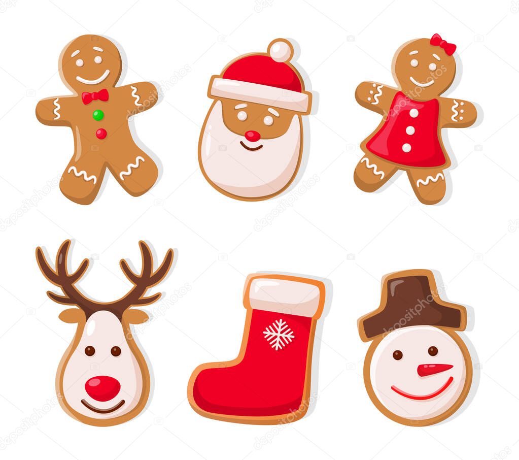 Gingerbread Man and Santa Claus Ginger Cookies