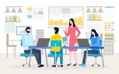 Takım çalışması Stratejisi, Erkek ve Kadın Vektör Tartışıyor