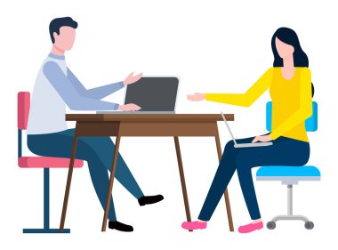 Ofiste çalışan profesyoneller, Erkek ve Kadın