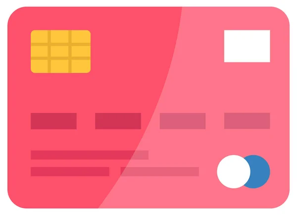 Kreditní karta pro platby, finanční operace. Debetní karta pro bezkontaktní vektorovou ilustraci — Stockový vektor