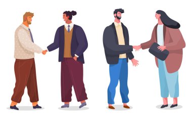 İnsanlar sözleşme imzası olarak el sıkışıyor. İş adamları anlaşma imzaladı, iş toplantısı, işbirliği