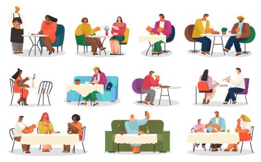 Yalıtılmış Karakterler, Kafe veya Restoran Yiyor