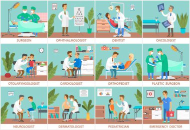 Semptomların incelenmesi, hasta verilerinin toplanması ve çeşitli tıbbi uzmanlıklar için sahneler hazırlanmıştır.