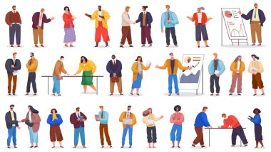 Ofis çalışanları. İş arkadaşları. Meslektaşlar proje takım çalışmasını tartışırlar. Ofis çalışanları iş ve iletişim