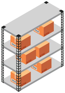 Teslimat servisinde hediyelerle rafa kaldırıyorum. Çin 'den gelen paketleri depolamak için bir depo.