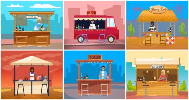 Kahve içip sokak kafesinde yemek yemek. Arkadaş toplantısı. Şehirde kalabalık bir açık hava restoranı ya da bar