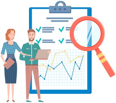 Başarılı iş projesi sunumu, şirket stratejisi planlaması, istatistik göstergeleri analizi