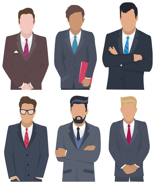 Equipo de negocios listo para trabajar. Trabajo en equipo. Compañeros de trabajo personajes comunicación. Creación de equipos — Vector de stock