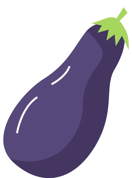 Ikona čerstvé zeleniny lilku. Lilek pro farmářský trh, design vegetariánského salátu — Stockový vektor