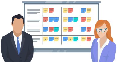 Finansal muhasebe konsepti. Ekonomik notları değişen yatırım analizi sunum kurulu