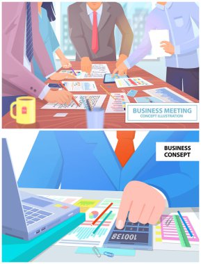 Çalışanlar istatistiksel göstergeleri, iş verilerini analiz ederler. Karakterler pazarlama araştırmalarıyla çalışır