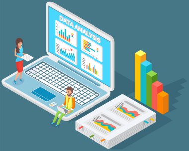 Çalışanlar istatistiksel göstergeleri, iş verilerini analiz ederler. Karakterler pazarlama araştırmalarıyla çalışır