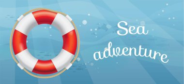 Deniz maceraları ve seyahat posterleri. Deniz yolculuğu ve deniz yolculuğu reklam pankartı şablonu