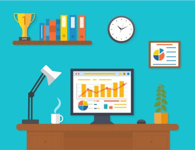 Modern ofis iç seo masaüstü ile
