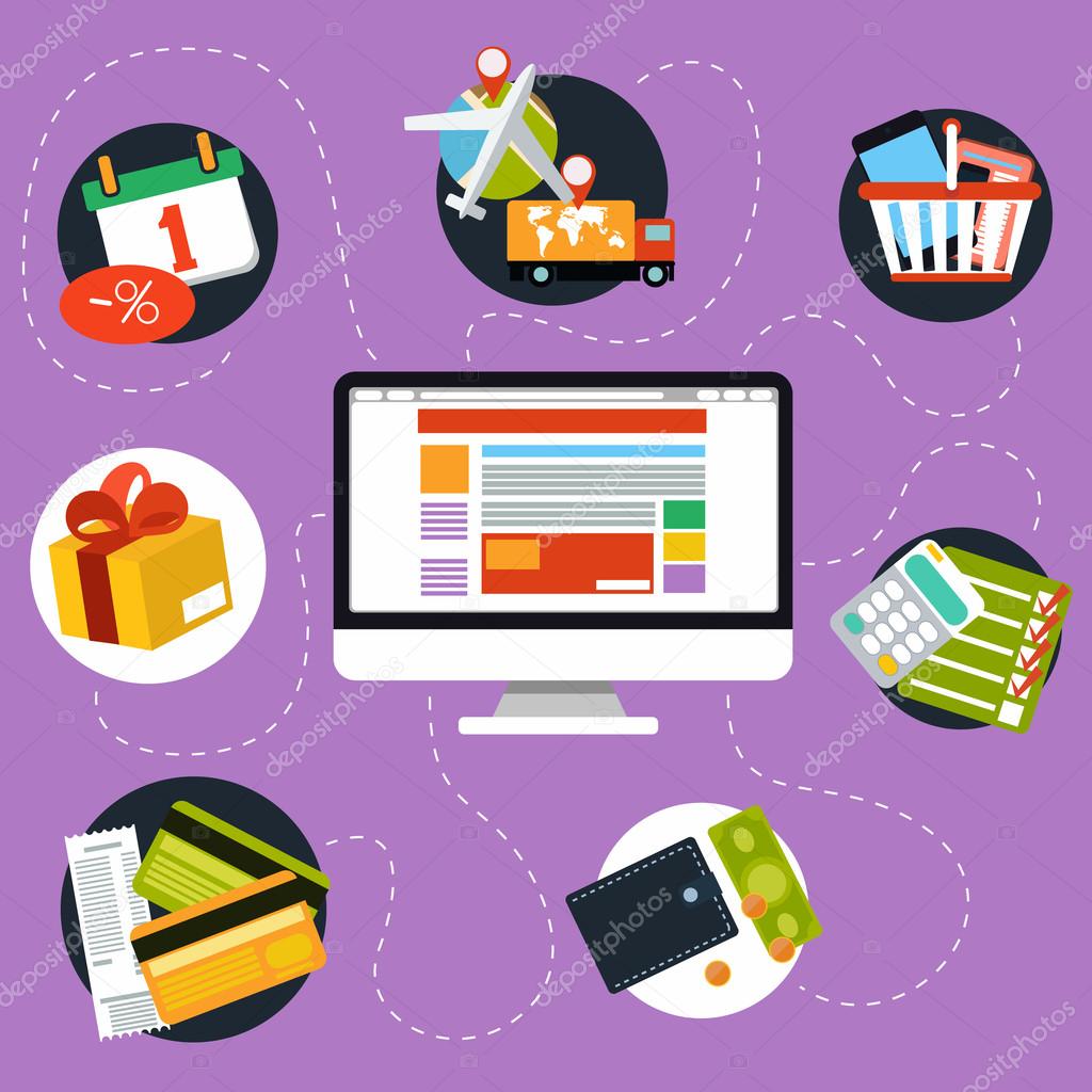 Internet shopping process and delivery
