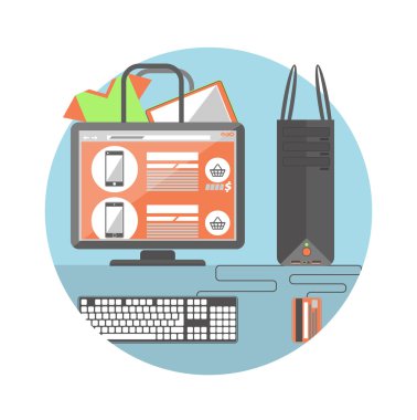 İnternet alışveriş kavramı