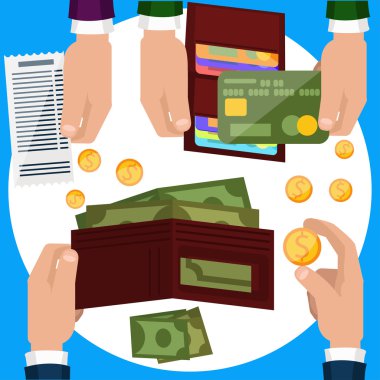 Para ile işadamları el