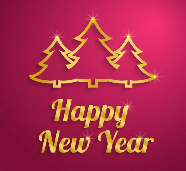 Happy New Year text — Stock Vector