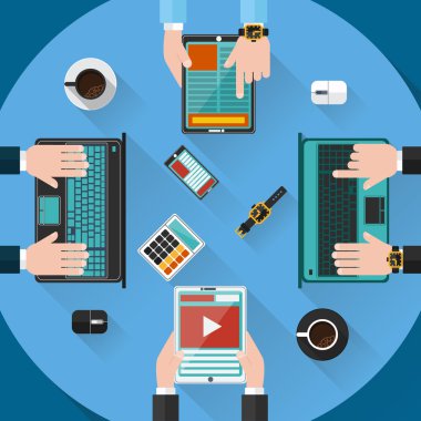 Brifing danışmanlık ekip çalışması kavramı