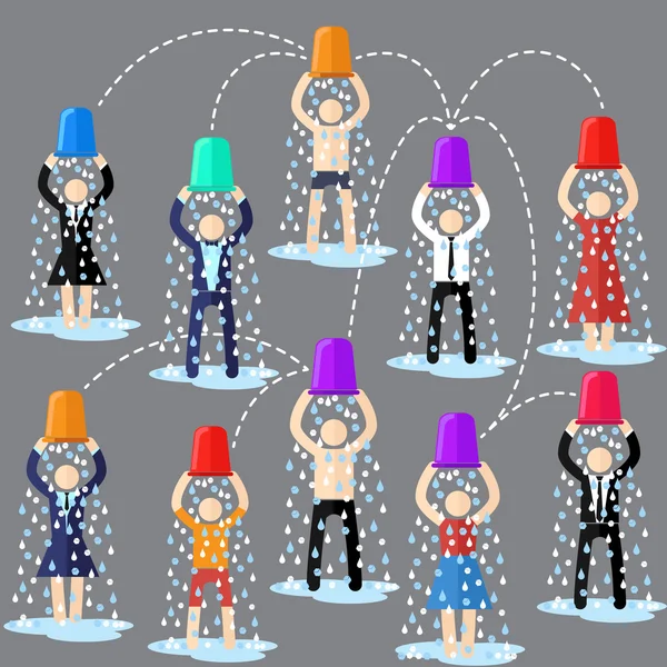 ALS Ice Bucket Challenge — Stock Vector