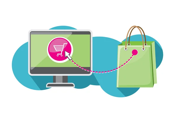 Internet shopping concept — Stock Vector